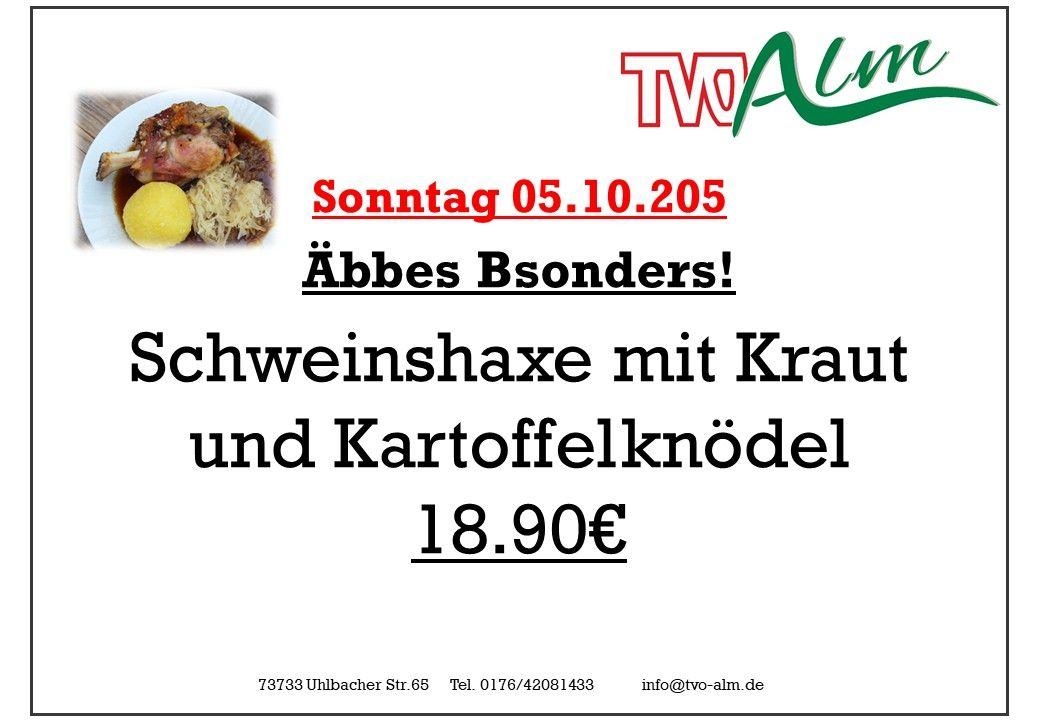 Schweinshaxe 05.10.2025